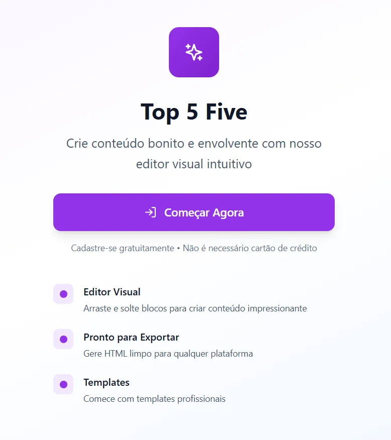 Tela do projeto Visual Blog Editor